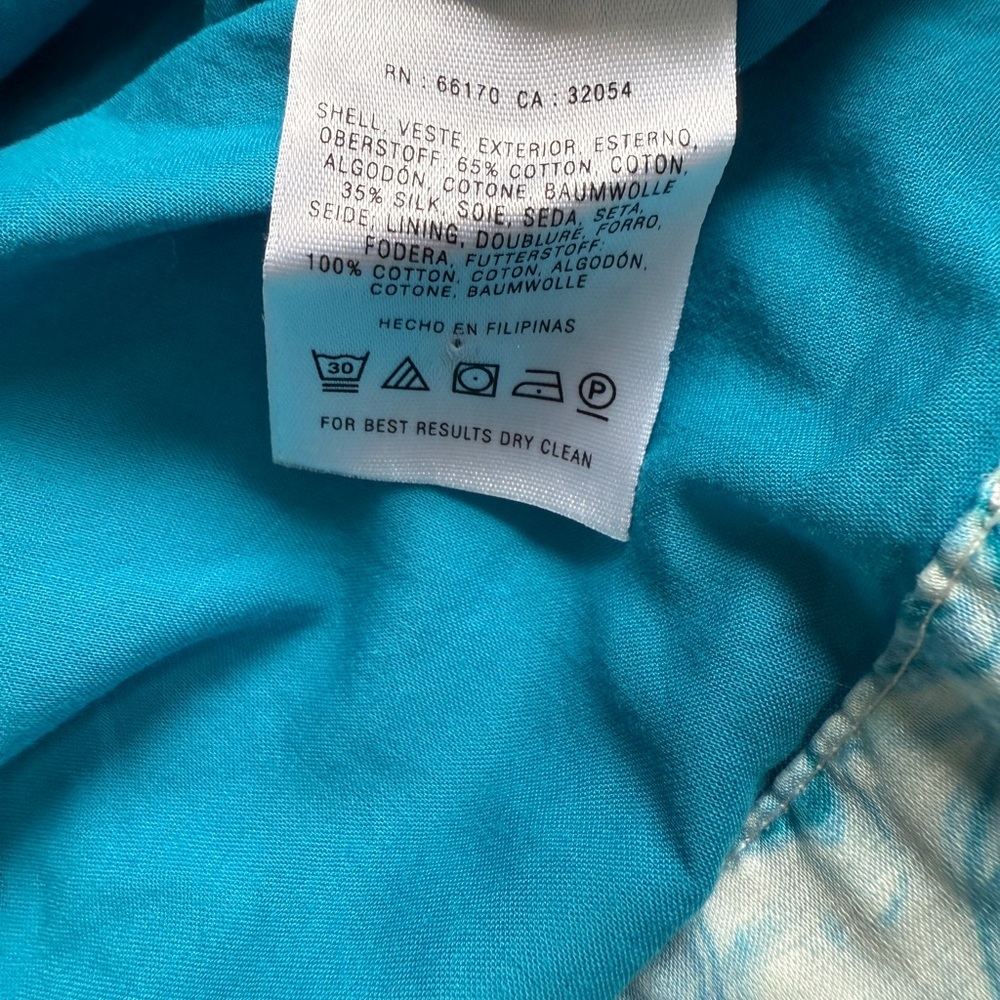 Maeve Anthropology Blue Marbled Waters Dress Women’s 2 EUC - Picture 3 of 11